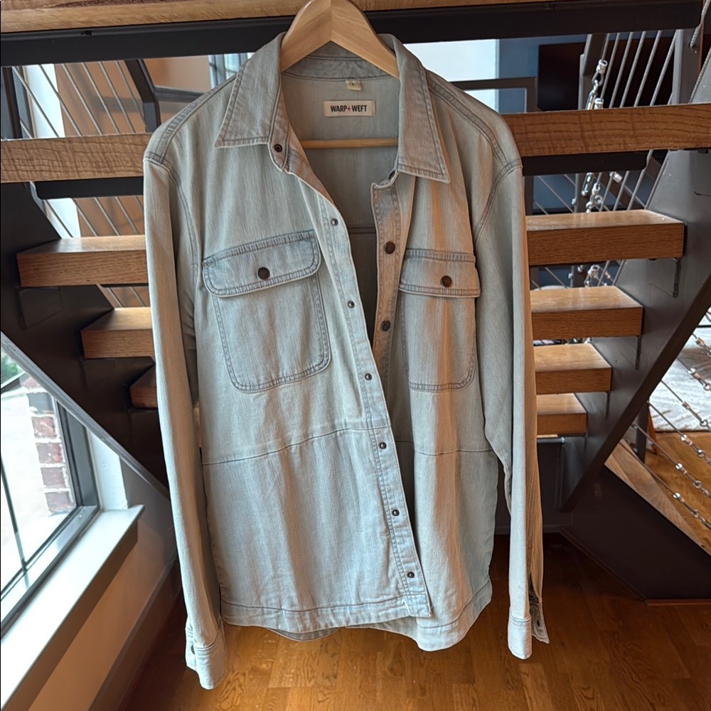 Warp and Weft denim shirt jacket